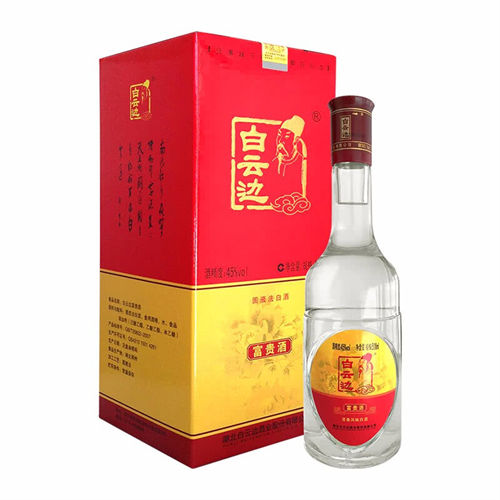 45度白云边富贵酒浓香型白酒