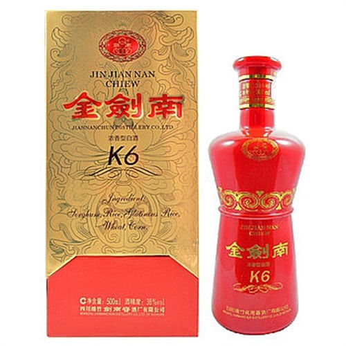 38度金剑南k6浓香型白酒