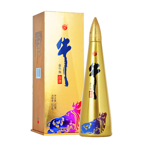 52度牛栏山金牛角尖浓香型白酒
