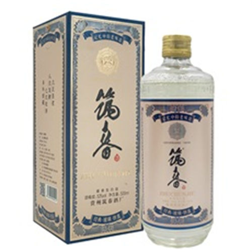 53度筑春酒经典玻璃铁盖