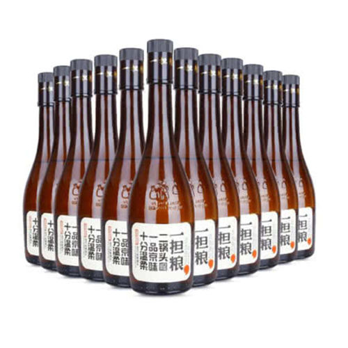 42度一担粮二锅头逗号480ml12瓶整箱今日价格表