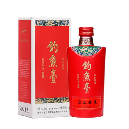 53度钓鱼台景泰蓝现在市场价格