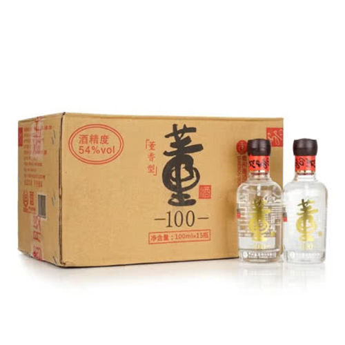 54度董酒董100小金董100ml15瓶整箱价位是多少(54度董酒董100小金董100ml15瓶整箱行情价格)