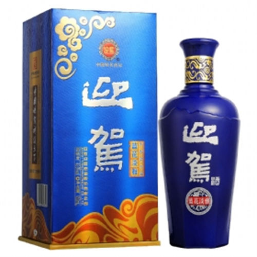 40度迎驾贡酒蓝花淡雅价钱是多少-40度迎驾贡酒蓝花淡雅浓香型白酒450ml市场价是多少