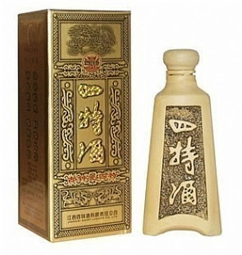 52度四特古钟瓷浓香型白酒