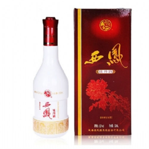 50度西凤红牡丹浓香型白酒正常市场价格