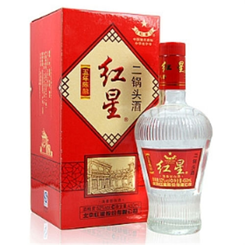 52度红星二锅头5年陈酿清香型白酒450ml价格是多少呢,52度红星二锅头5年陈酿具体价位