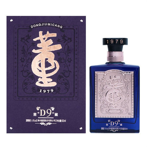 50度董酒密藏d9兼香型白酒6瓶整箱价目表
